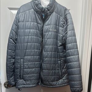 Columbia Gray-Blue Omni Heat Men’s Large Puffer